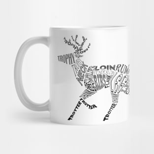 Deer Typogram Mug